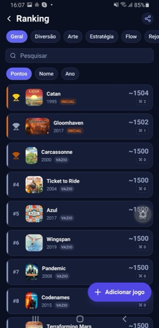 Ranking pessoal